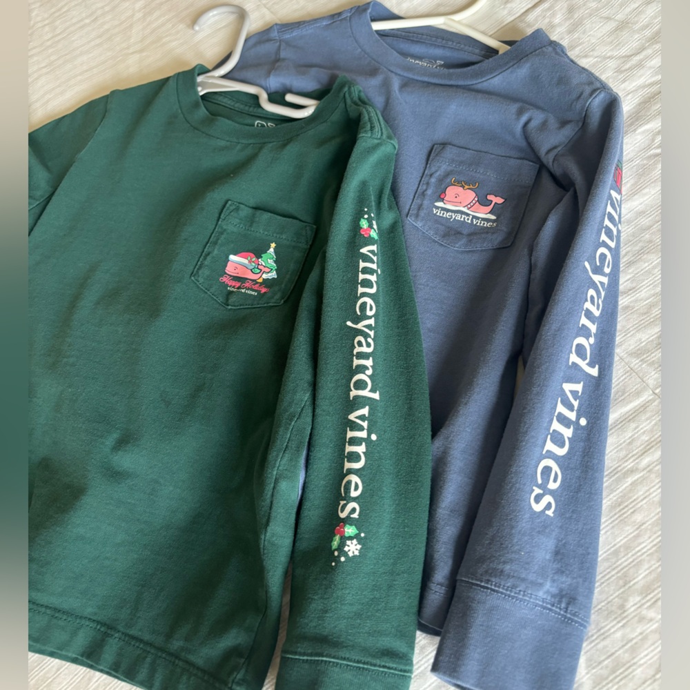 Vineyard Vines Kids' holiday long sleeved bundle